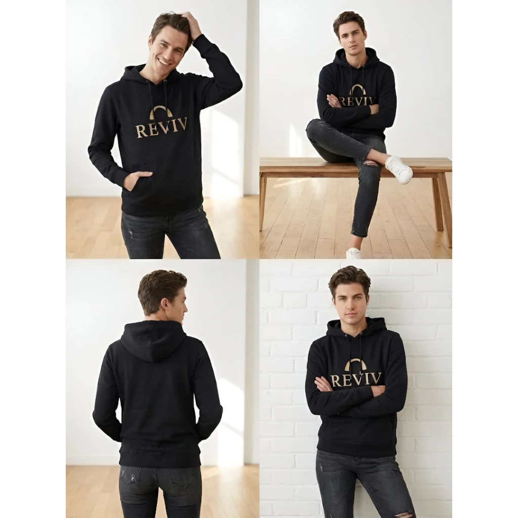 Reviv Signature Logo Hoodie, Unisex - Image 5
