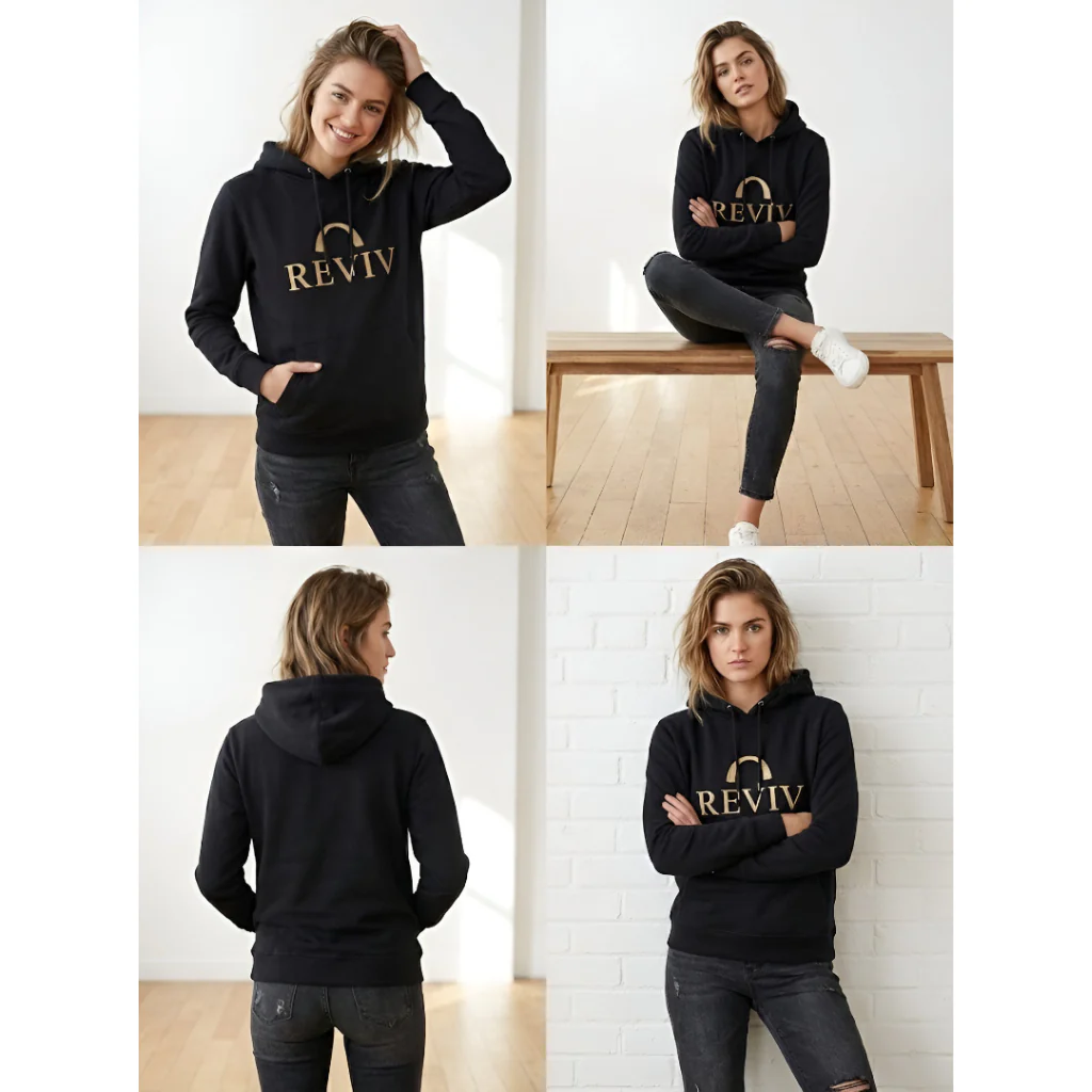 Reviv Signature Logo Hoodie, Unisex - Image 6