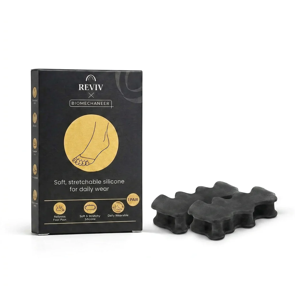 Reviv x Biomechaneer Toe Spacers, Soft Medical-Grade Silicone, 1 Pair - Image 4