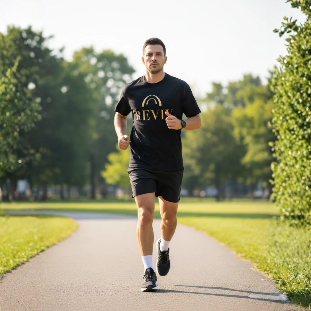 Reviv Signature Logo T-Shirt, 100% cotton, Unisex - Image 3